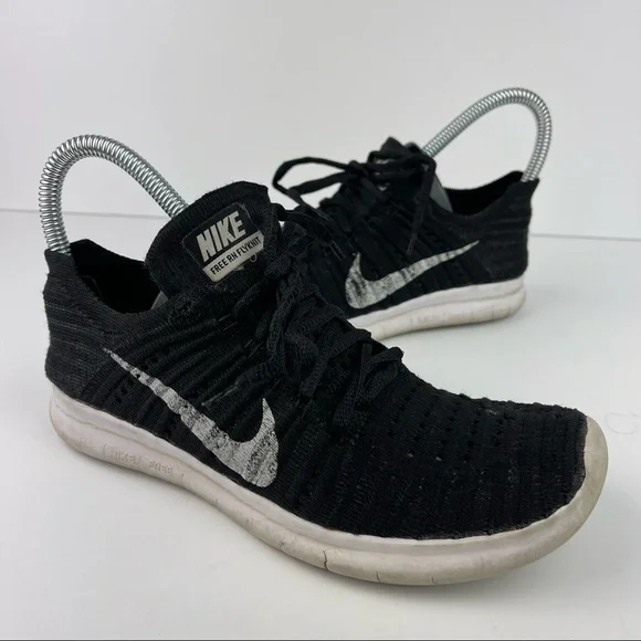 Nike Shoes Nike Free Rn Flyknit Running Athletic Shoe Black